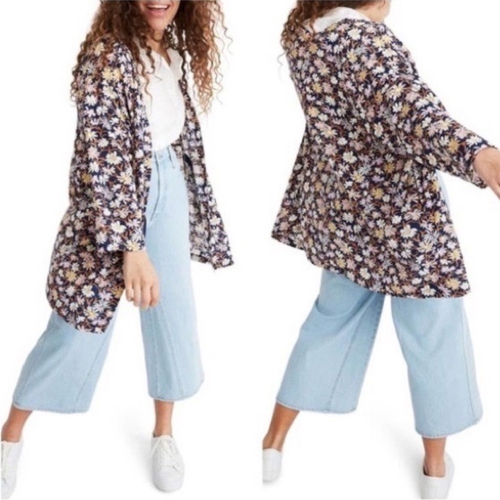 MADEWELL Poolhouse Cotton Floral Robe Jacket Kimono Top